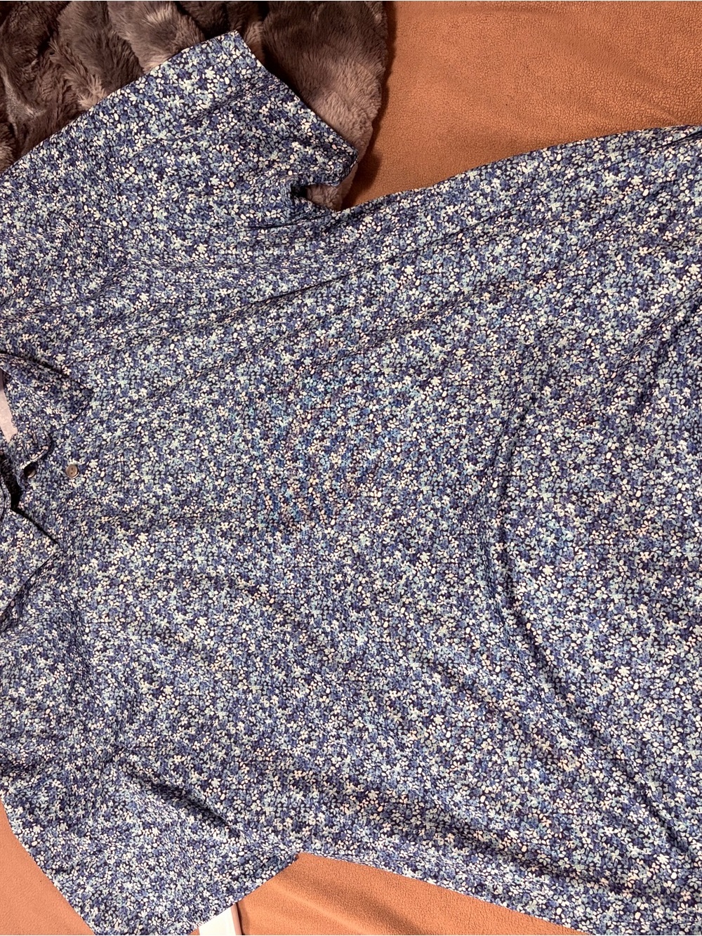 Floral Print Short-Sleeve mens golf shirt